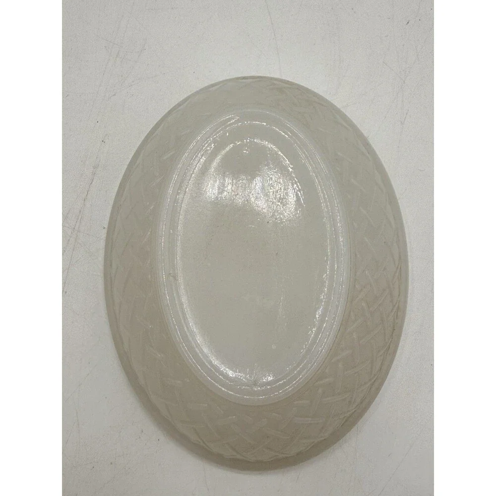 4” Hen On Nest Chicken Opaque White Milk Glass Covered Dish Unmarked No Stamp